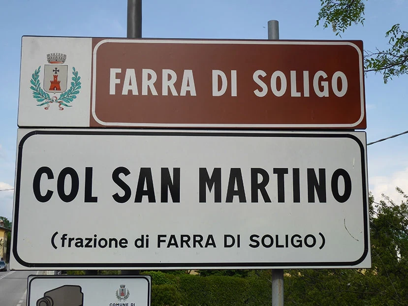 Rive comune és frazione példa (Farra di Soligo / Col San Martino)
